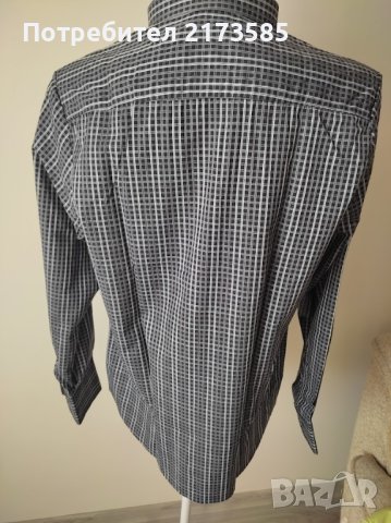 Продавам НОВА мъжка риза на каре с дълъг ръкав , снимка 3 - Ризи - 42897678