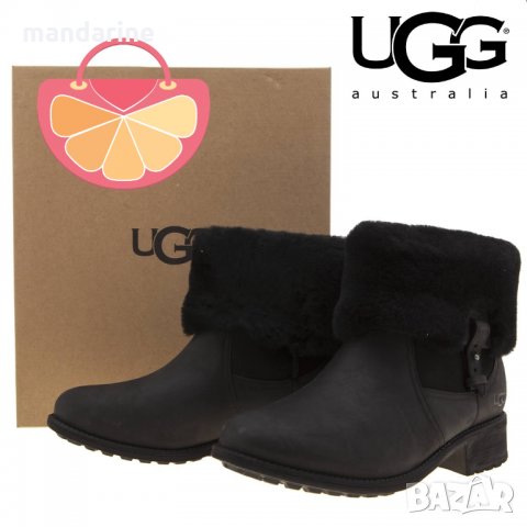 ПРОМО 🍊 UGG AUSTRALIA 36/37 номер 🍊 Дамски водоустойчиви боти от ест. кожа и вълна нови с кутия, снимка 13 - Дамски боти - 20264981