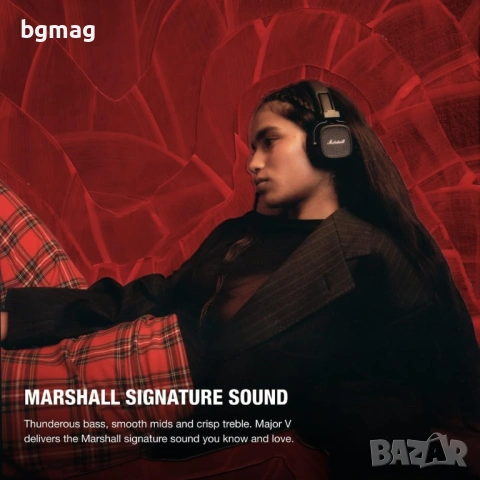 Marshall Major V On Ear безжични Bluetooth слушалки, снимка 2 - Bluetooth слушалки - 53930184