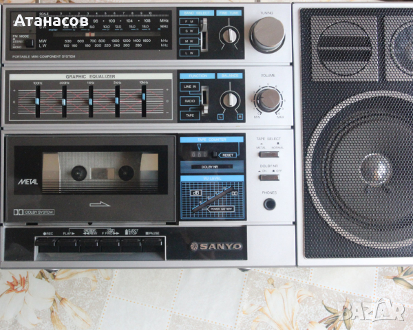 Sanyo C30  Radio Cassette Player Boombox, снимка 14 - Радиокасетофони, транзистори - 44819591