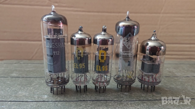 Лот радиолампи EL84, EL95, EM84, 6Н23П. 