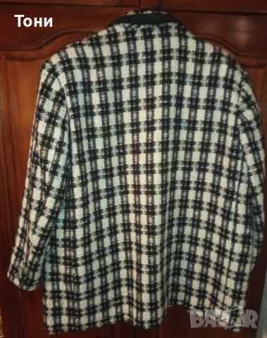 Ново Дамско Стилно Карирано Сако XL , снимка 11 - Сака - 53013998