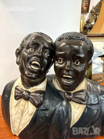 Керамична фигура на джаз музиканти. №7405, снимка 3 - Антикварни и старинни предмети - 51901918