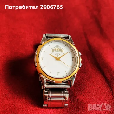 Часовник КАМЕНИЦА рекламен работещ, снимка 5 - Антикварни и старинни предмети - 50244743