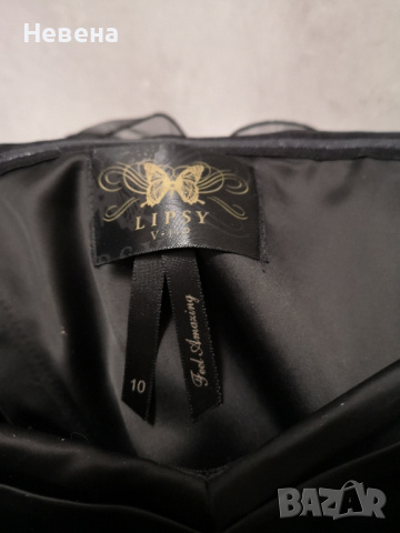 Рокля Официална Черна къса, М, снимка 2 - Рокли - 44613682