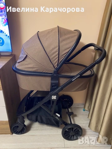 Нова KIKKA BOO Комбинирана количка 3в1 CHERIE BEIGE