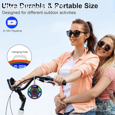 Bluetooth Колонка IPX7, Водоустойчива с FM Радио, Антена, Часовник, Навсякъде с Теб, снимка 6 - Bluetooth тонколони - 54356259