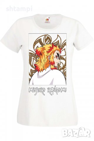 Дамска тениска Demon Slayer Kyojuro Rengoku 03,Анимация,игра,Празник,Повод., снимка 2 - Тениски - 38058127