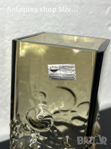 Немска кристална ваза - Gral. №5141, снимка 3 - Колекции - 44629996