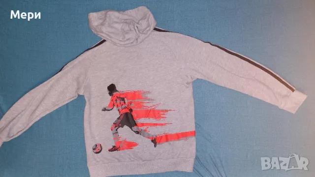 Адидас Меси 11-12г , снимка 3 - Детски анцузи и суичери - 49067306