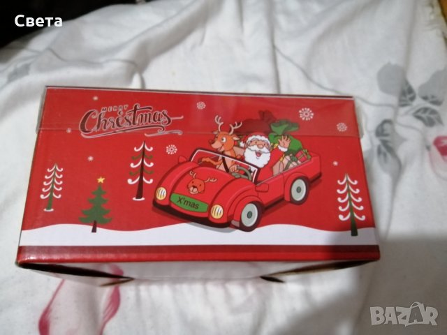 Чаша с коледен мотив, снимка 3 - Чаши - 29718023