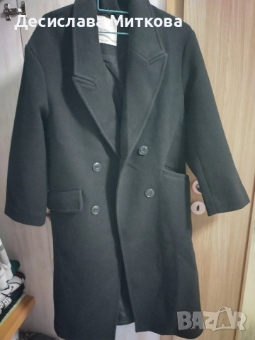 черно палто Bershka, снимка 1