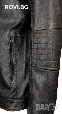 Мъжко кожено яке 3243 - Батал 3хл-7хл, снимка 2 - Якета - 29999686