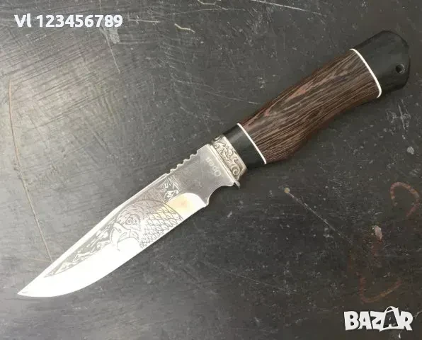 Великолепен нож ОРЕЛ - Стомана 65Х13; размер 145Х275, снимка 2 - Ножове - 50669690