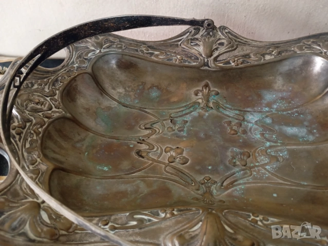 Купа,фруктиера арт нуво, снимка 6 - Други ценни предмети - 54269087