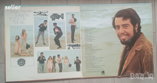 Sergio Mendes & Brasil '66 – Fool On The Hill Издание 🇺🇸 USA 1968г-GATEFOLD Състояние на винила:VG, снимка 2 - Грамофонни плочи - 54106115