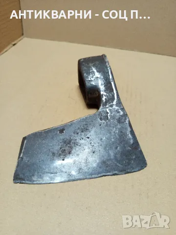 Соц Стара Ръчно Кована Брадва Номер 10. Тегло 1.400кг., снимка 4 - Антикварни и старинни предмети - 49731987