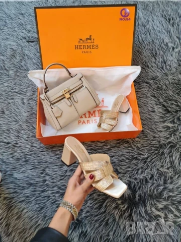 обувки на ток hermes gucci , снимка 2 - Дамски обувки на ток - 51303387