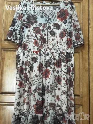 Нова лятна рокля, има голяма еластичност, размер XXL-XXXL, етикета е премахнат, не е носена, снимка 2 - Рокли - 40574099