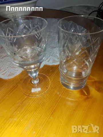 Стъклени чаши за ракия и безалкохолно 