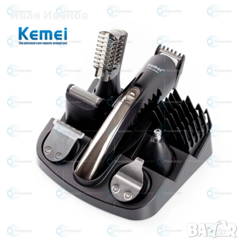 Машинка за подстригване тример с приставки KEMEI - 11в1