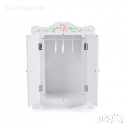 Дървена мебел за кукла - гардероб бял 011, снимка 3 - Кукли - 42921977