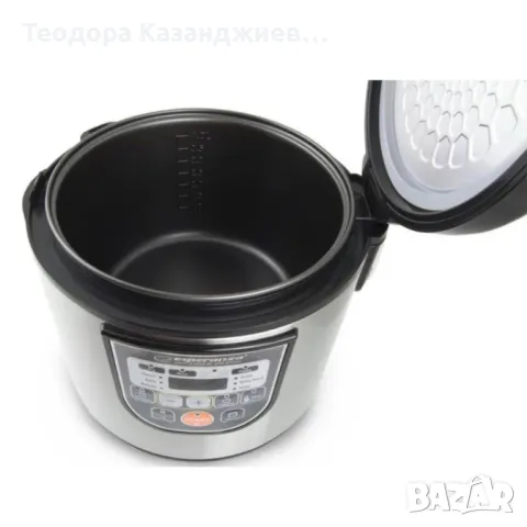 Мултикукър Esperanza EKG011, 860W, 5 литра, 11 Програми, Инокс, 2 ГОДИНИ ГАРАНЦИЯ, снимка 5 - Мултикукъри - 48121241