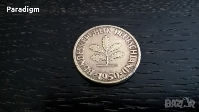 Монета - Германия - 10 пфенига | 1950г.; серия J, снимка 2 - Нумизматика и бонистика - 29285798