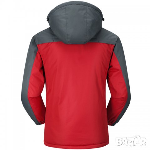 Мъжко топло зимно яке с пухена подплата и качулка, снимка 5 - Якета - 38637609