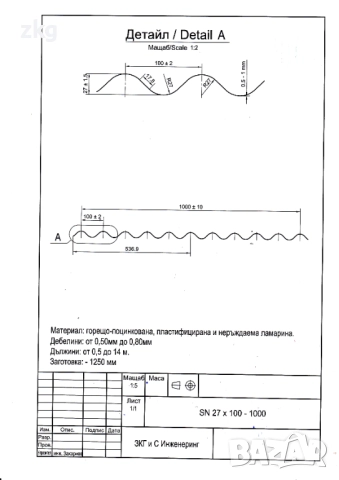 Преоценена вълнообразна пластифицирана ламарина Sn27, снимка 9 - Железария - 52216977