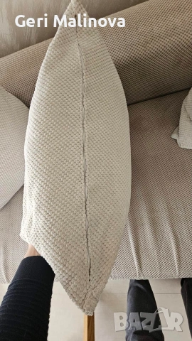 Разтегателен Диван 255х157 см бежов., снимка 5 - Дивани и мека мебел - 54220736