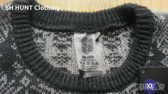 SNJOR Sweater 50% Wool размер L / XL блуза 50% Вълна - 2530, снимка 5 - Пуловери - 54167110