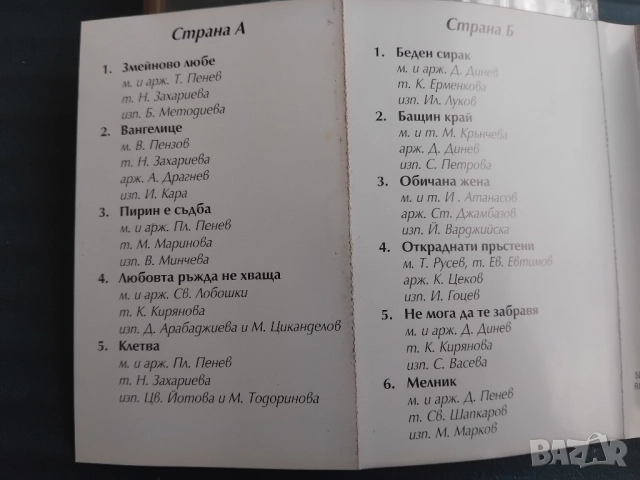 Пирин Фолк '95 (Фестивал Сандански) - 3 - оригинална аудио касета българска музика, снимка 2 - Аудио касети - 52496796
