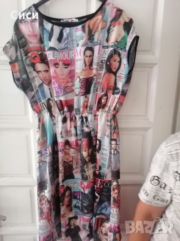 Рокля с образи-списание, снимка 2 - Рокли - 33713702