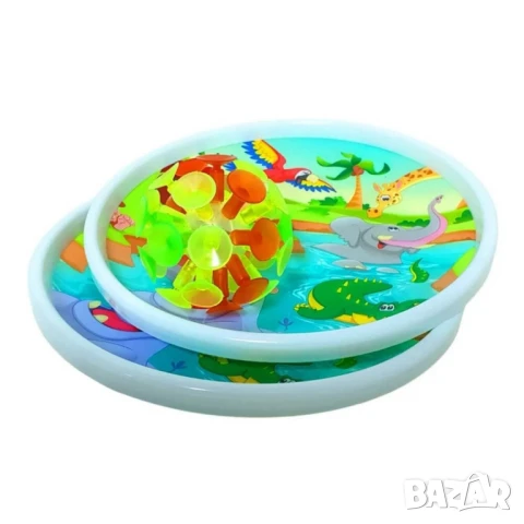 Детска игра „Хвани топката“ с чинии и вендузна топка, снимка 3 - Други - 51072272