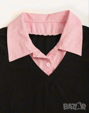 Елегантна блуза тип риза, снимка 2 - Ризи - 53918273