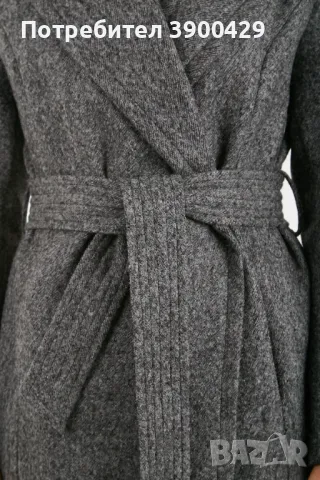 Дамско Палто James coat - Сив Меланж, снимка 2 - Палта, манта - 47377536