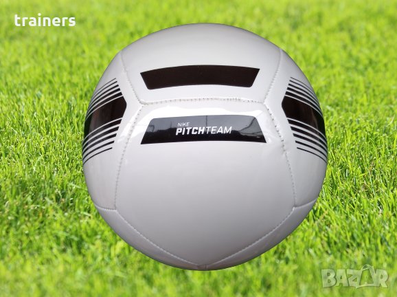 Nike Pitch Team WHITE SC3992-100 Оригинална Футболна Топка, снимка 3 - Футбол - 30770011