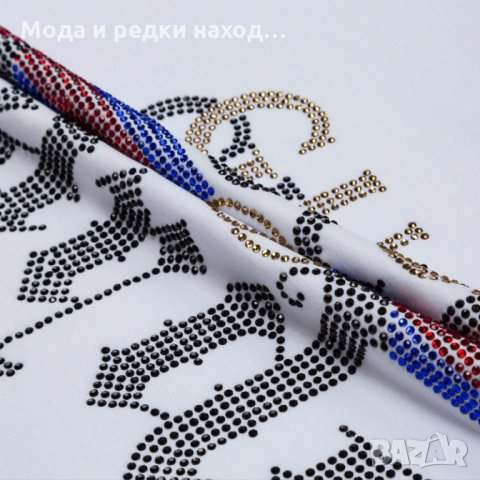 Мъжка тениска G U C C I Гучи Garden White Rhinestones XL, снимка 2 - Тениски - 34941949