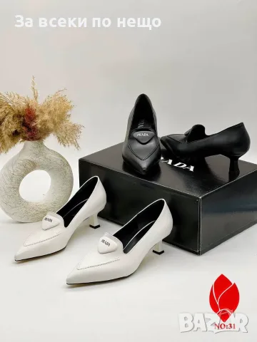Prada Елегантни Дамски Обувки С Остър Връх И Среден Ток Код SEM-748