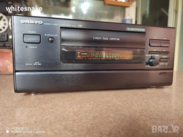 Onkyo K-611 HiFi три глави, 4 мотора, дуал капщан 