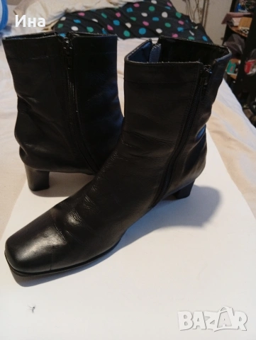 Черни ботушки ARRIVALS ном.40/40.5 естествена кожа, снимка 7 - Дамски ботуши - 53370763