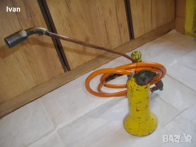 78см НЕМСКА ГАЗОВА ГОРЕЛКА С БУТИЛКА МАРКУЧ КЛАПАН ВЕНТИЛ ОТЛИЧНА ЗА ХИДРОИЗОЛАЦИИ ПОКРИВИ, снимка 10 - Други инструменти - 48112141