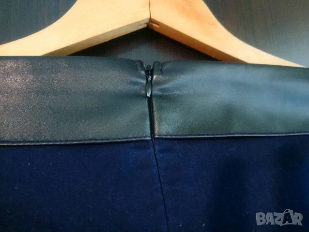 Елегантен дънков гащеризон с кожа 2XL, снимка 11 - Гащеризони - 34110776