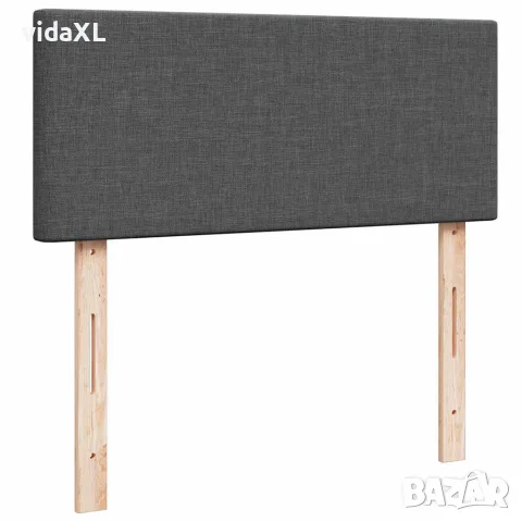 vidaXL Османска легло с матрак, тъмносиво, 120x200 см, плат, снимка 9 - Спални и легла - 56147046