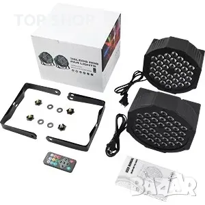 36 LED сценични светлини RGB DJ LED Par Light DMX Controlled Sound Activated Auto Play, снимка 5 - Лед осветление - 48938442