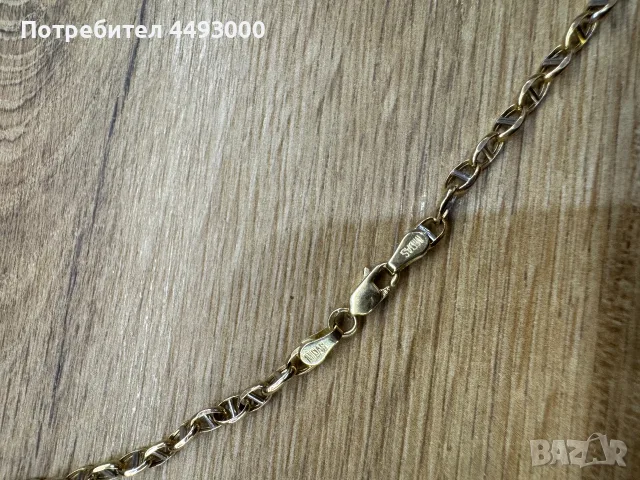 Златен синджир с кръст, снимка 4 - Колиета, медальони, синджири - 56430331