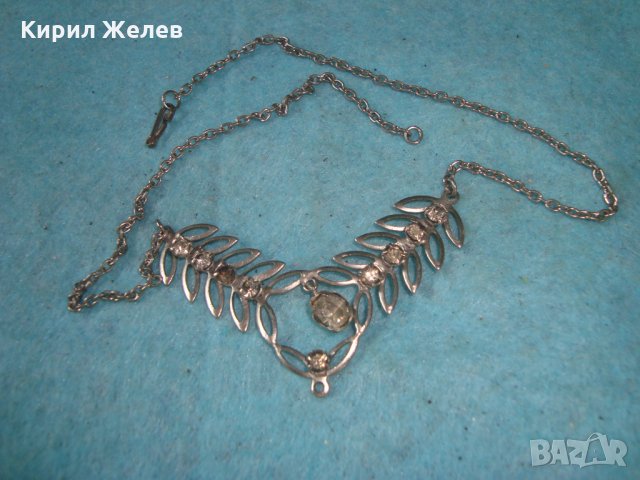 ПОСРЕБРЕН ФИН НЕЖЕН АРТ ФЛОРАЛЕН МЕДАЛЬОН КОЛИЕ с ФАСЕТИРАНИ КРИСТАЛИ 25183, снимка 3 - Колиета, медальони, синджири - 35232199