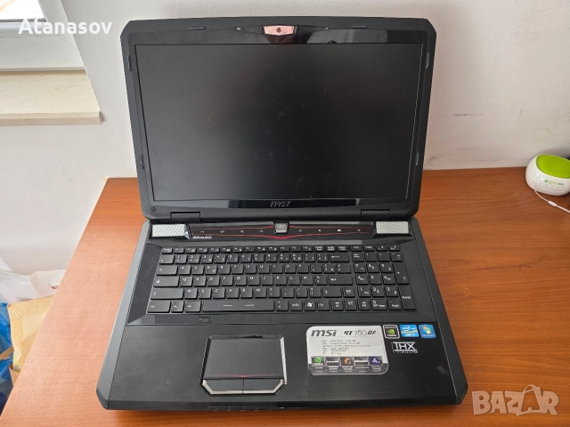 Лаптоп MSI GT 780 DX за  лентов кабел или части.