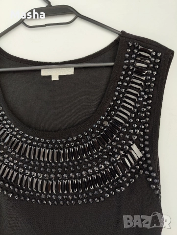 Черна коктейлна рокля от тюл L/XL, снимка 2 - Рокли - 52693510